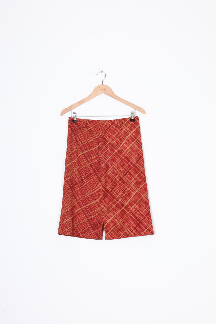 Hongfa Womens Orange Skirt Size L