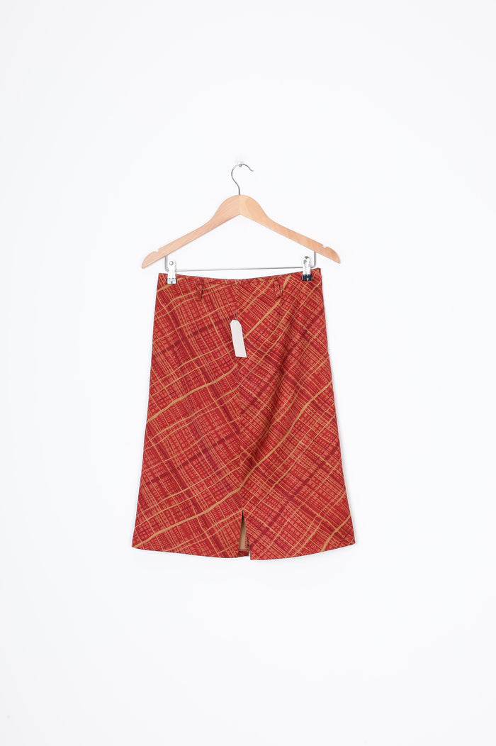 Hongfa Womens Orange Skirt Size L