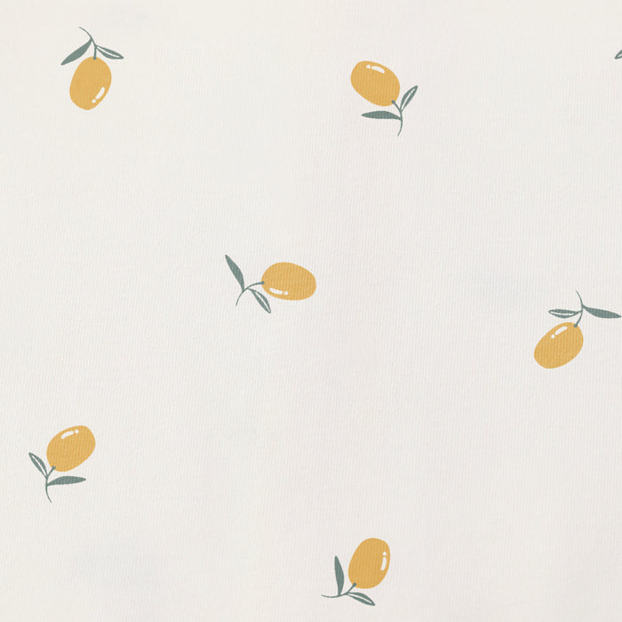 HushDry™ 2-in-1 Waterproof Fitted Cot Sheet Viscose from Bamboo Cream Lemons