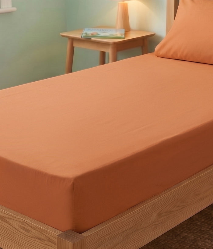 HushDry™ 2-in-1 Waterproof Fitted King Single Sheet Viscose from Bamboo Hazel