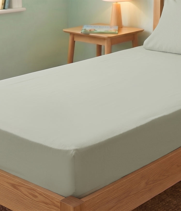 HushDry™ 2-in-1 Waterproof Fitted King Single Sheet Viscose from Bamboo Sage