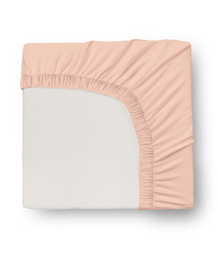 HushDry™ 2-in-1 Waterproof Fitted Queen Sheet Viscose from Bamboo Blush