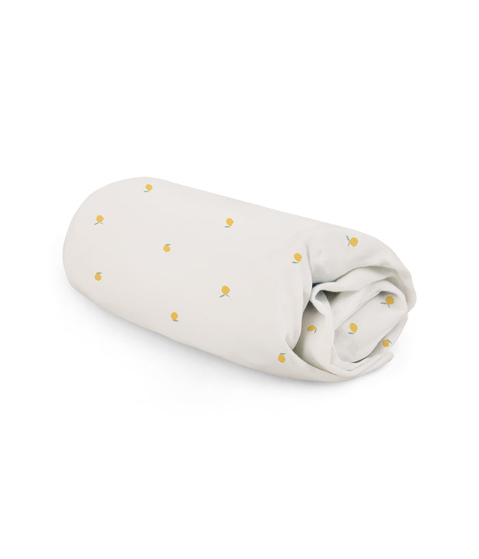 HushDry™ 2-in-1 Waterproof Fitted Queen Sheet Viscose from Bamboo Cream Lemons