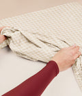 HushDry™ 2-in-1 Waterproof Fitted Queen Sheet Viscose from Bamboo Tan Houndstooth