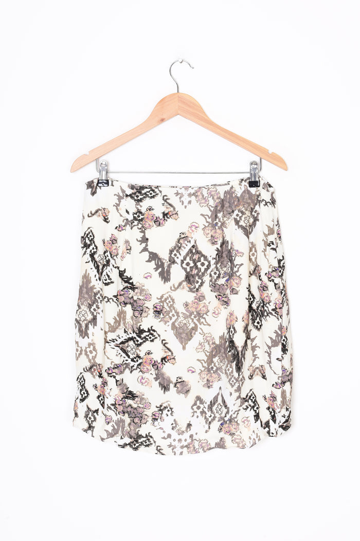 IRO Womens Cream Mini Skirt Size 42
