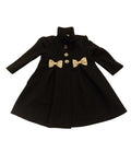 Jacket: Dress coat, gold bow