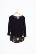 JeanJones Womens Black Top Size L