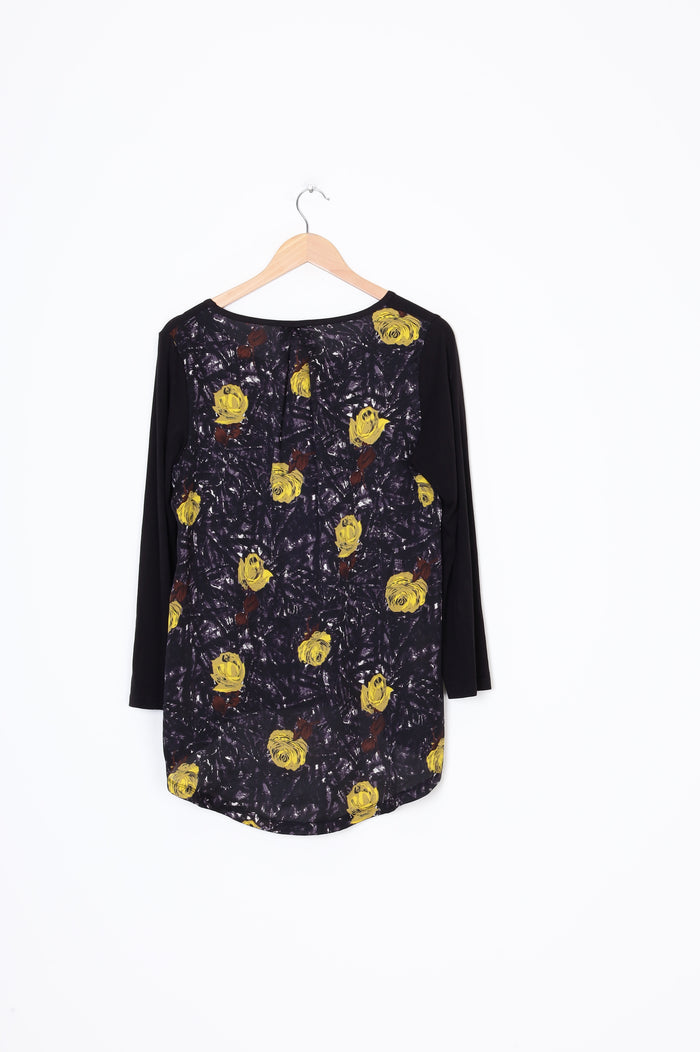 JeanJones Womens Black Top Size L