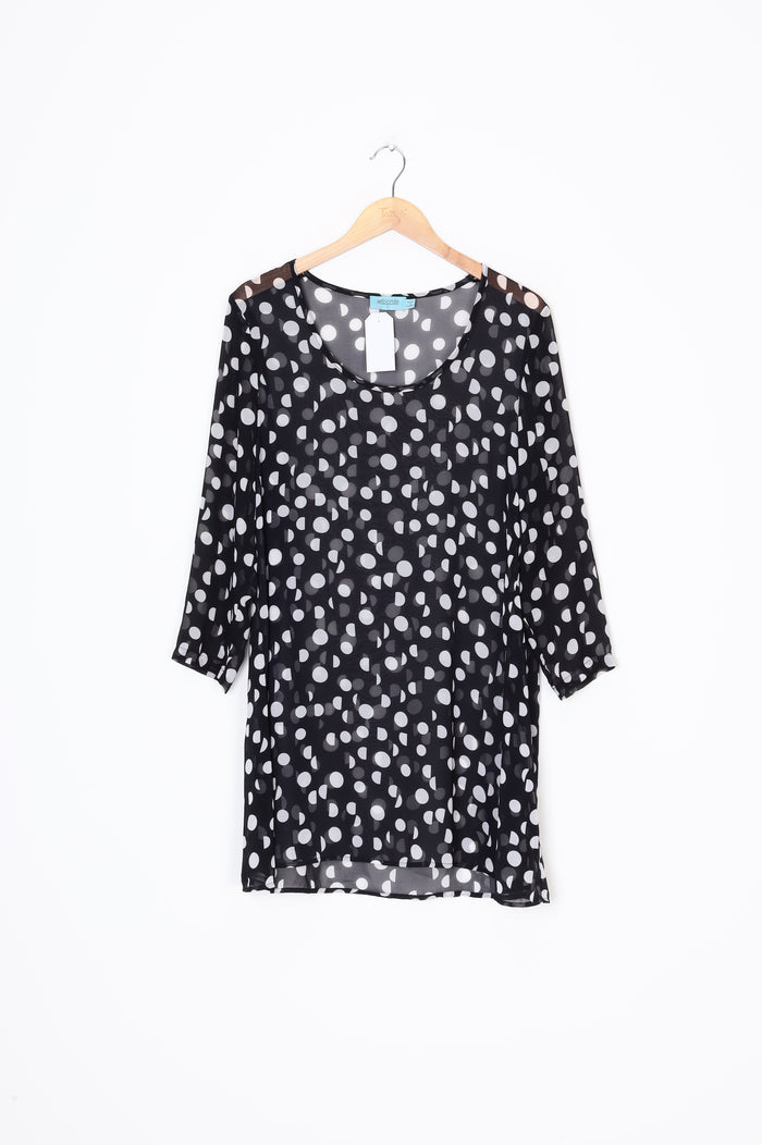 Jet Blonde Womens Black Top Size 12