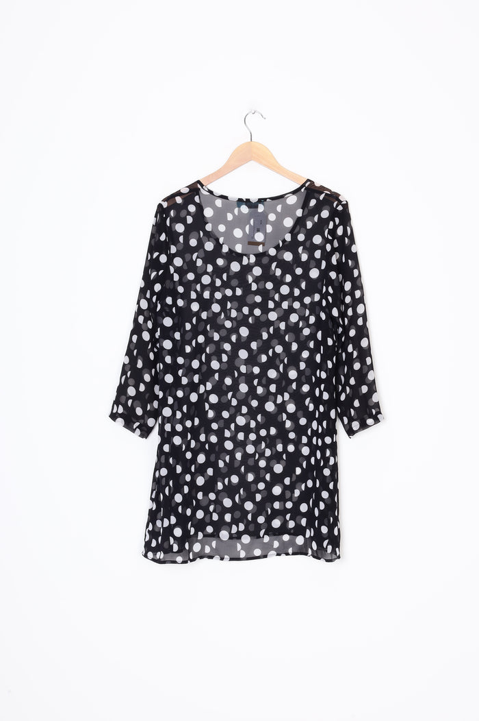 Jet Blonde Womens Black Top Size 12