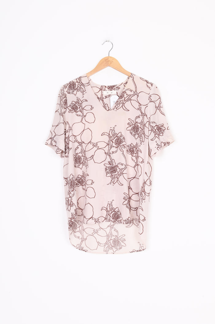 juliette hogan Womens Beige Top Size 8