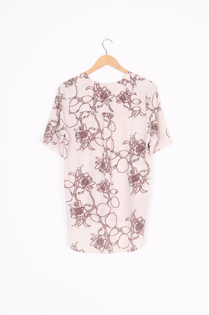 juliette hogan Womens Beige Top Size 8