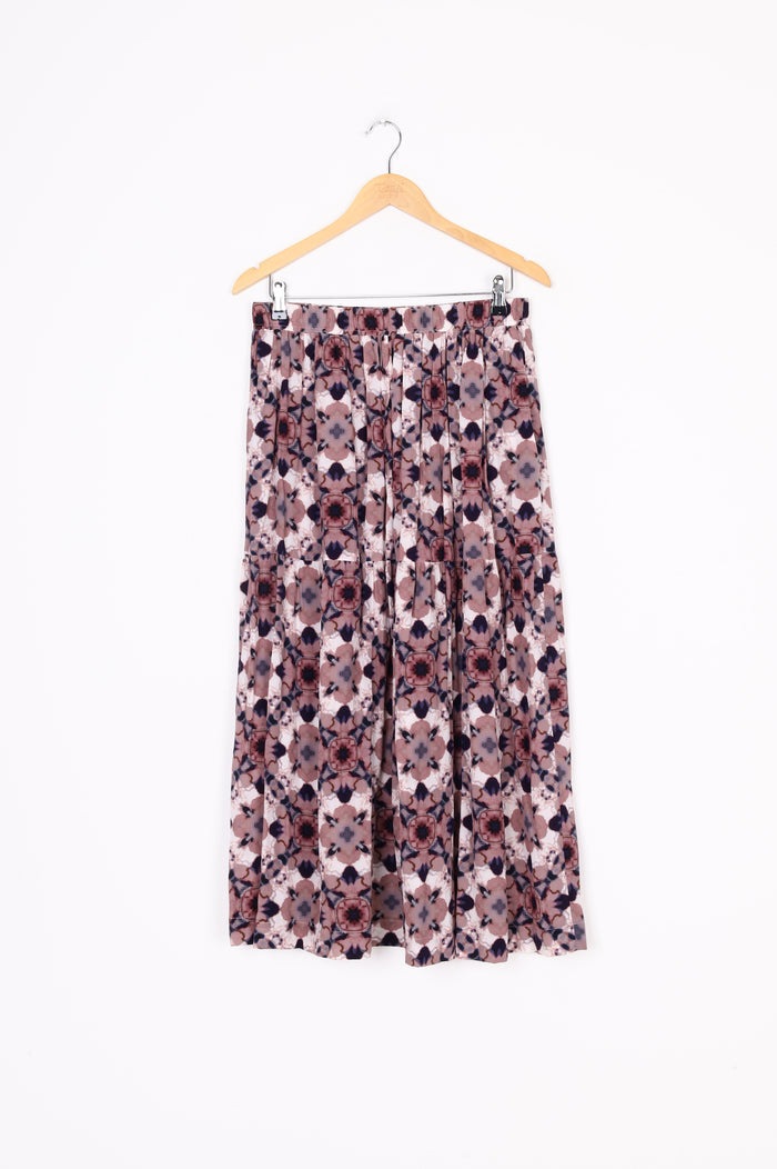 Juliette Hogan Womens Purple Maxi Skirt Size 14
