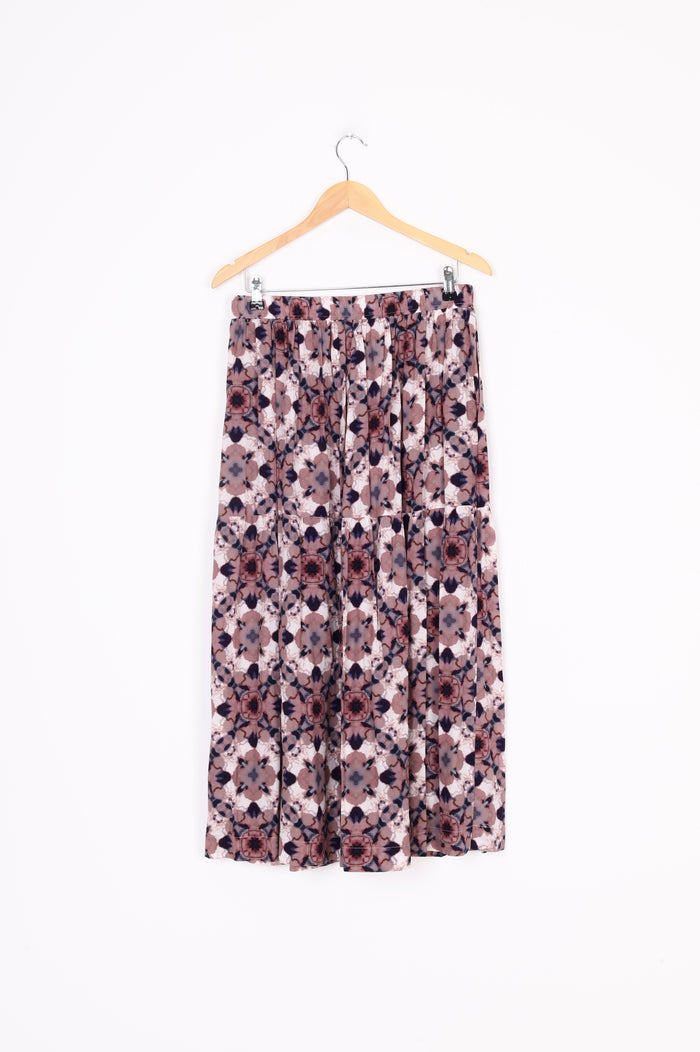 Juliette Hogan Womens Purple Maxi Skirt Size 14