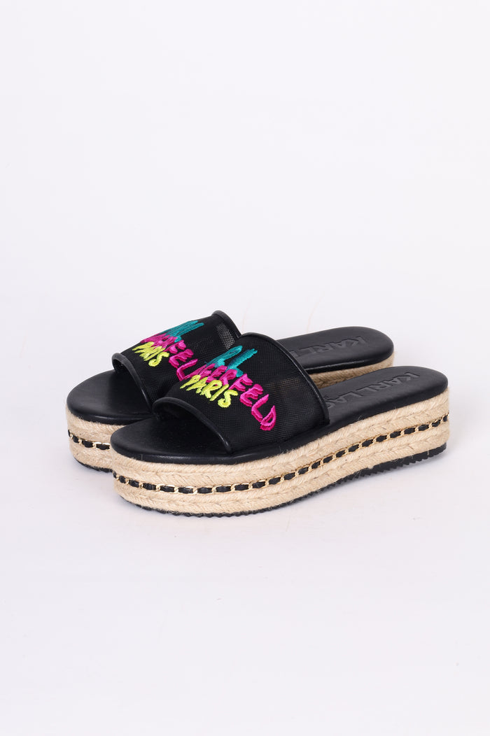 Karl Lagerfeld Womens Black Shoes Size EU 38