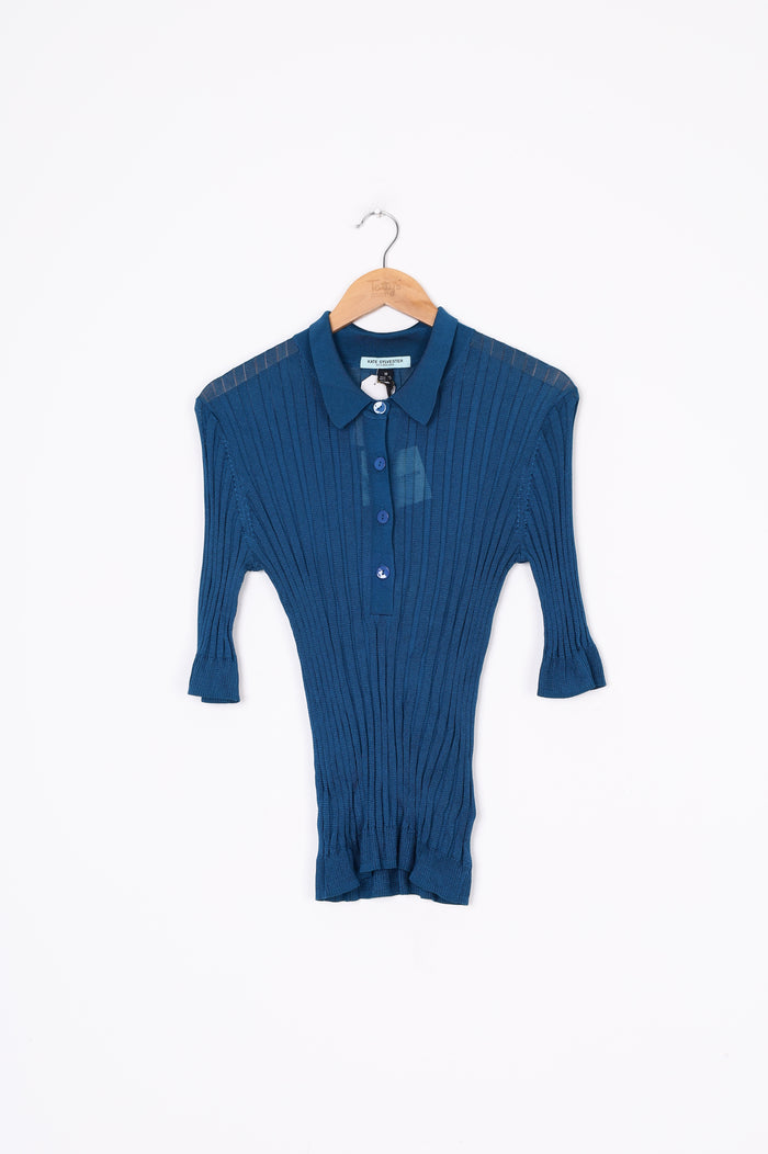 Kate Sylvester Womens Blue Top Size 10
