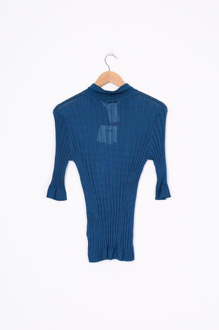 Kate Sylvester Womens Blue Top Size 10