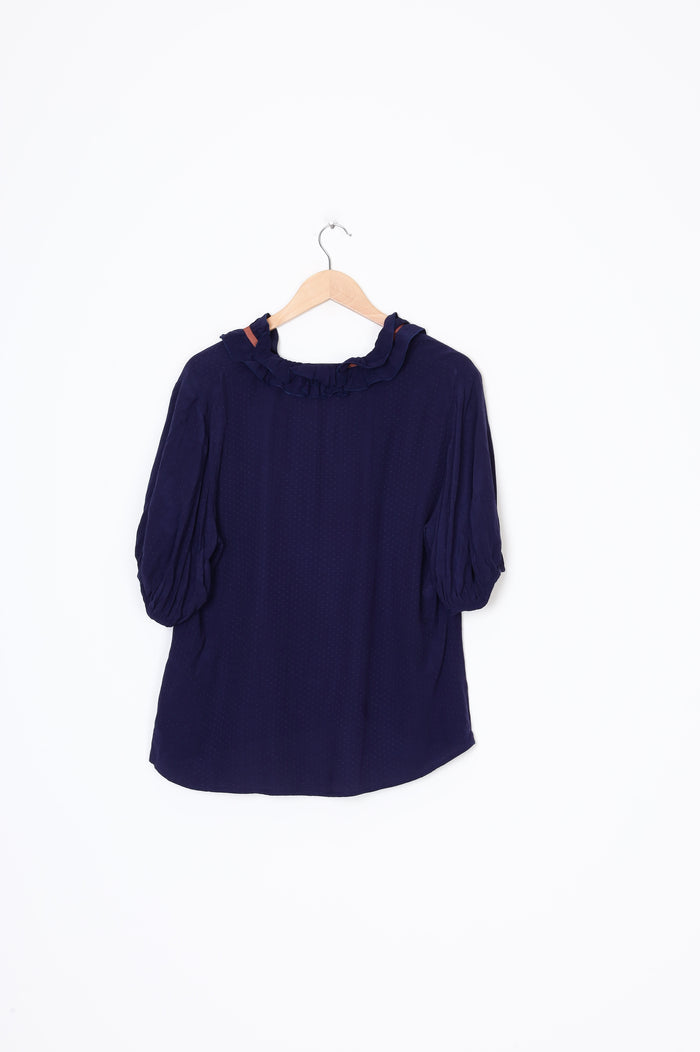 Kate Sylvester Womens Blue Top Size 12