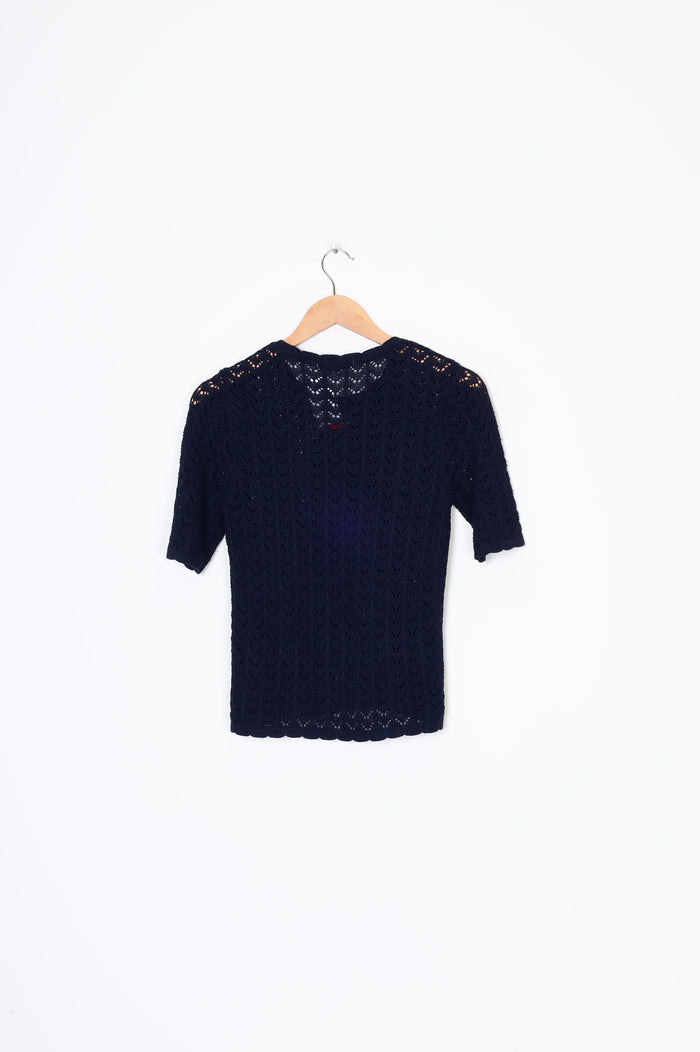 Kate Sylvester Womens Blue Top Size S