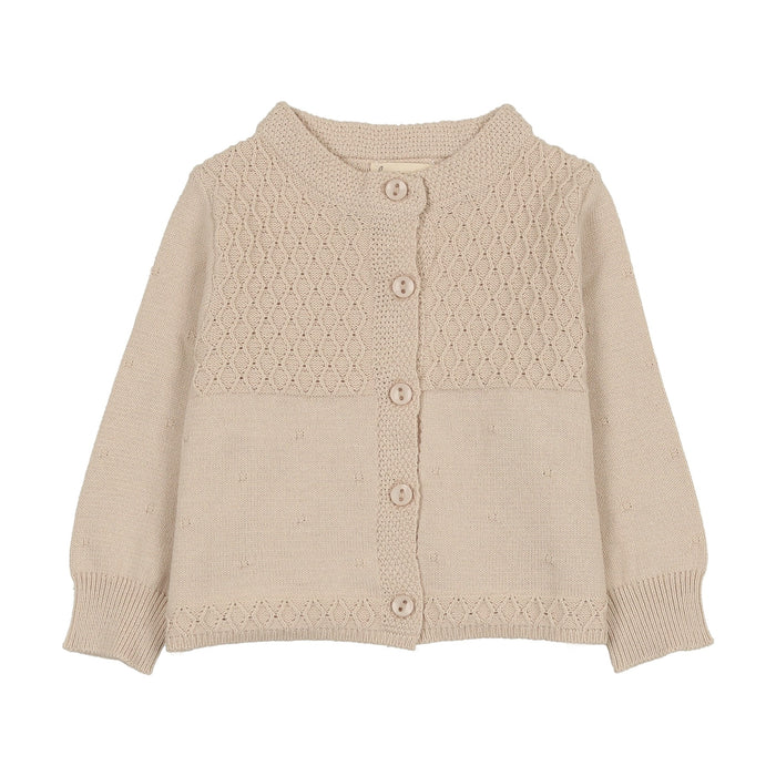 Knit Baby Cardigan Floral