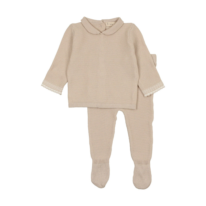 Knit Ruffle Collar Two Piece Set *see note