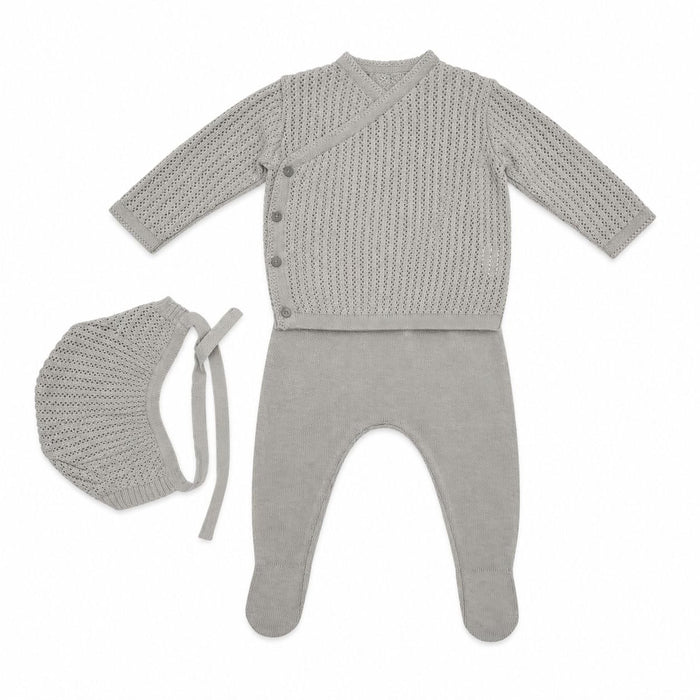 Knit Wrap Footie Set