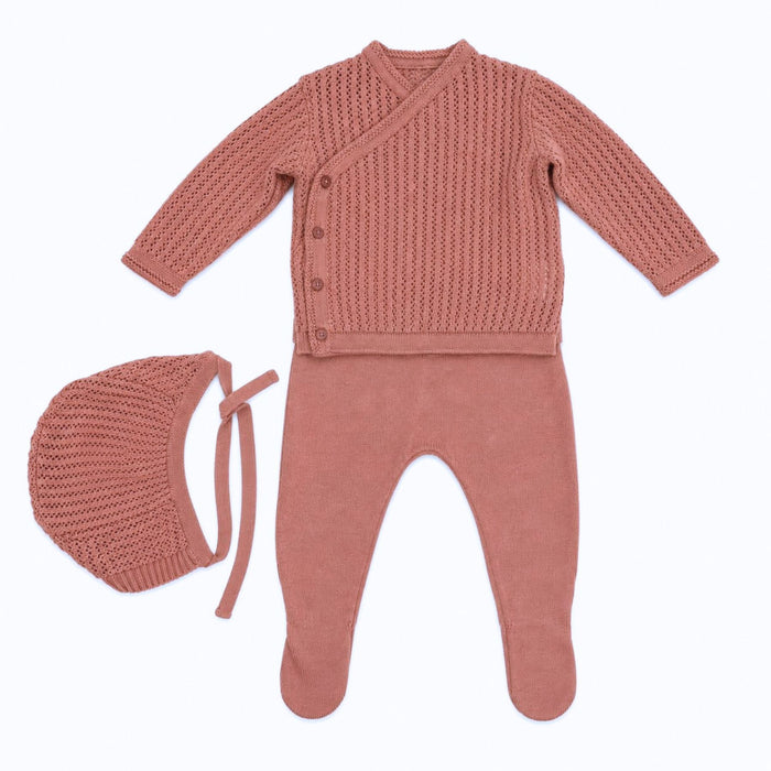 Knit Wrap Footie Set