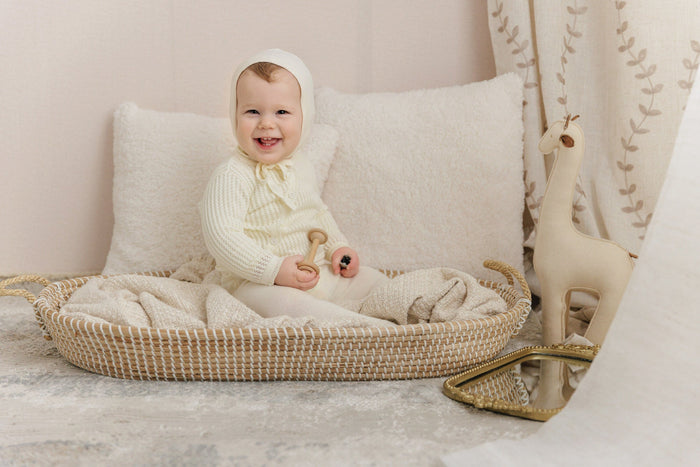 Knit Wrap Layette Set
