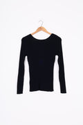 Knuefermann Womens Black Top Size L
