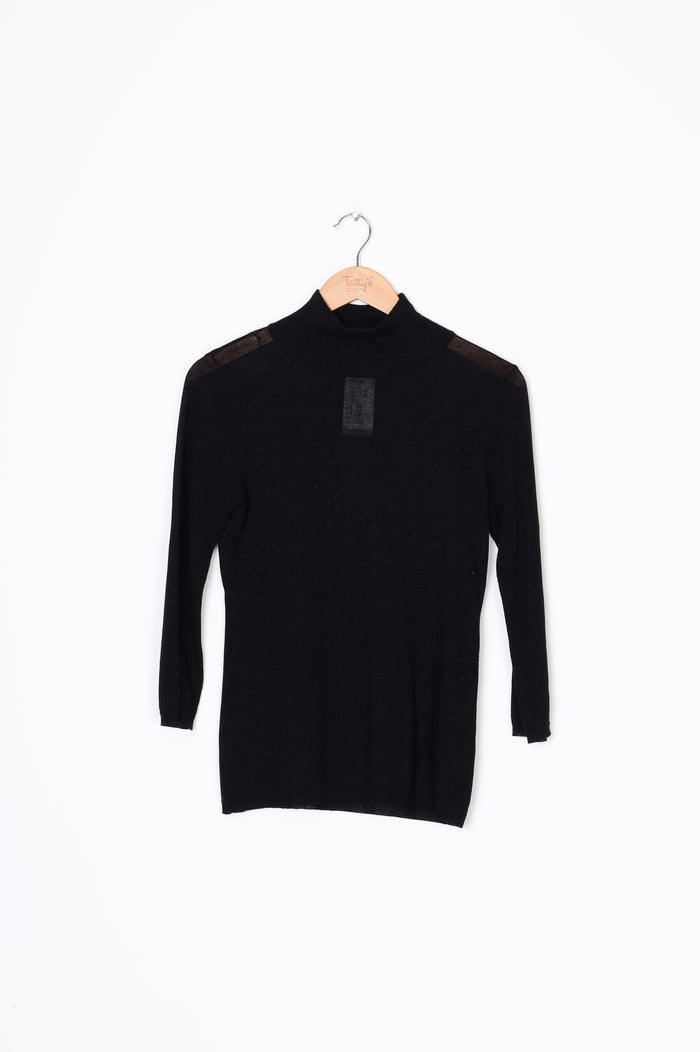 Knuefermann Womens Black Top Size XS