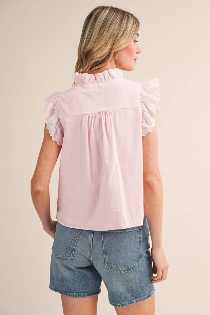 Lace Trimmed Blouse