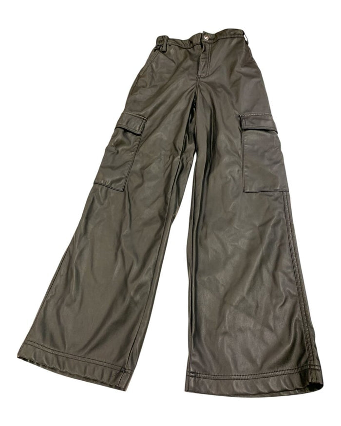 Leather Cargo Pants
