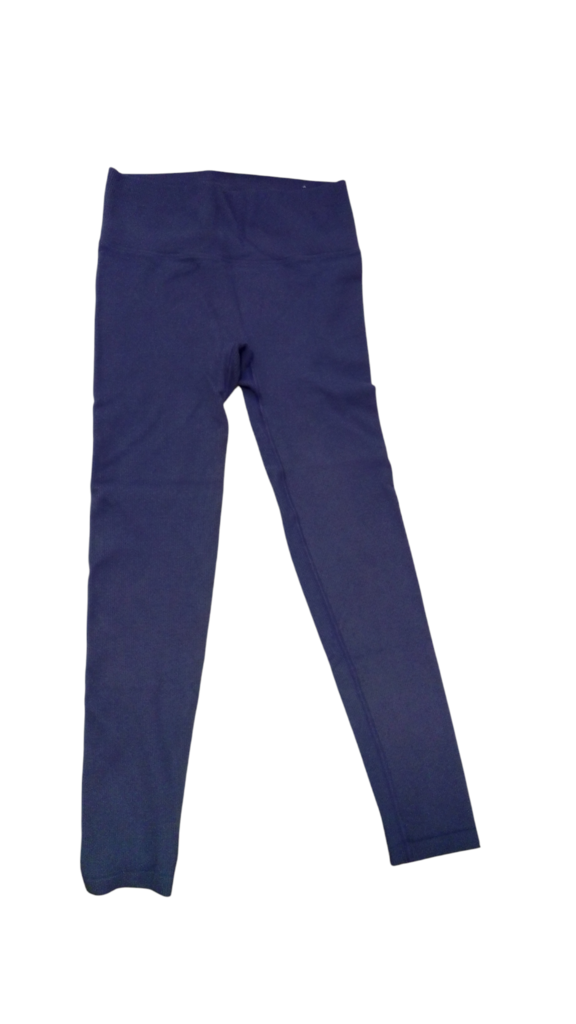 Leggings: Purple Ribbed