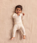 Leggings Viscose from Bamboo Cream Lemons