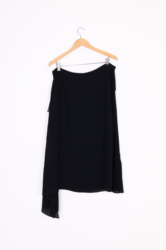 Lela Womens Black Skirt Size 14