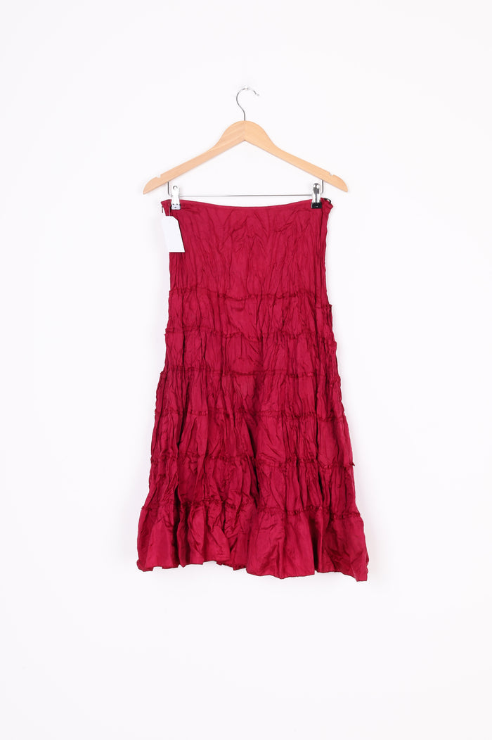 Lisa Ho Womens Red Skirt Size 14