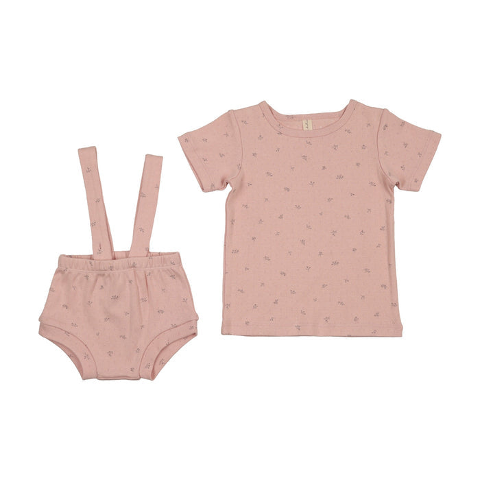 Little Petals Short Sleeve Top & Diaper Cover