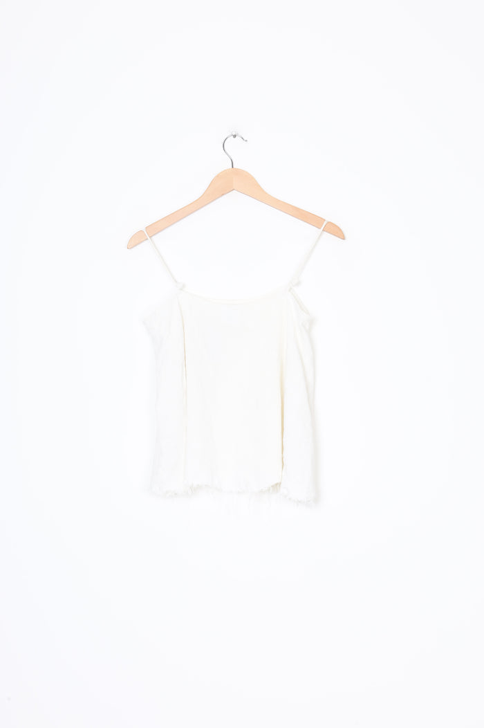 Lonely Hearts Womens White Top Size 10