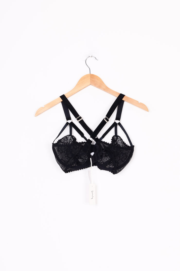 Lonely Womens Black Top Size 34