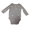 Long Sleeve Onesie: Grey