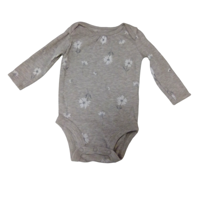 Long Sleeve Onesie: Grey