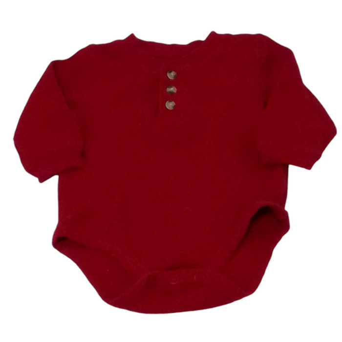 Long Sleeve Onesie: Red