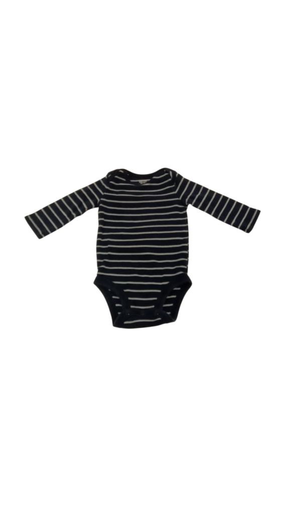 Long Sleeve Onesie: Strip