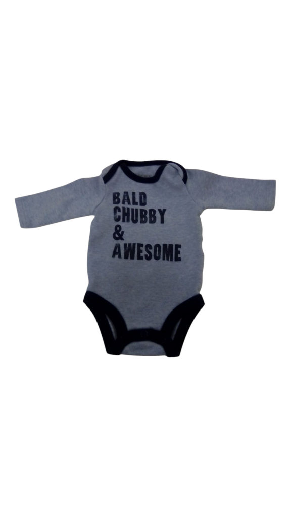 Long Sleeve Onesie:Bald