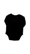 Long Sleeve Onesie:Black