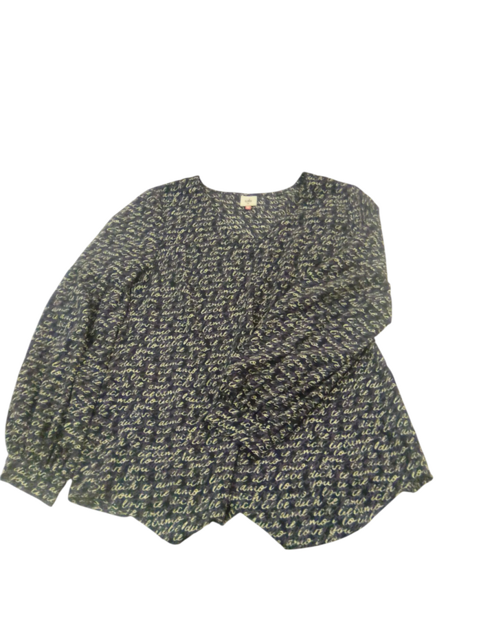 Long Sleeve Shirt: Blue W