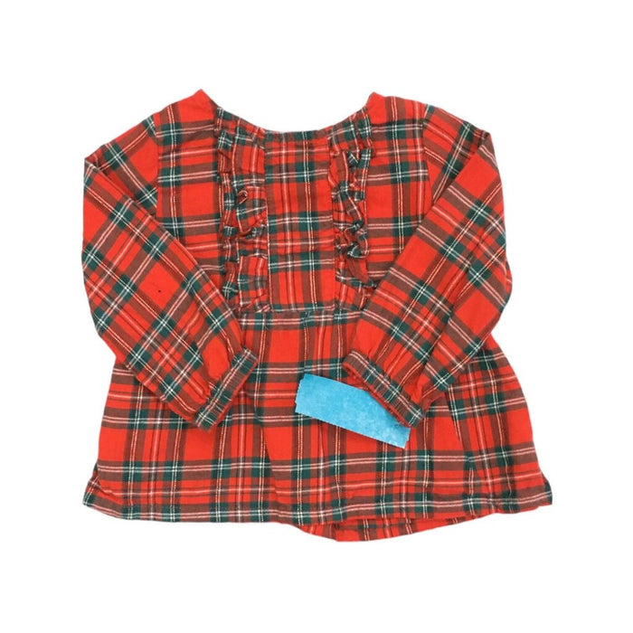 Long Sleeve Shirt: Red Plaid