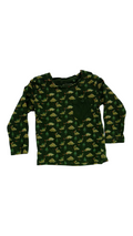 LS Shirt:Green Xmas Dinos