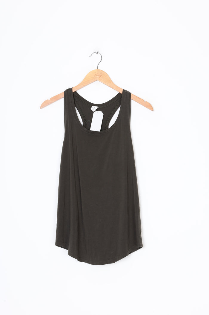 Lulu Lemon Womens Green Top Size 8