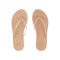 Lux Dune minimalist flip flop with thin strap and arch support in sand beige